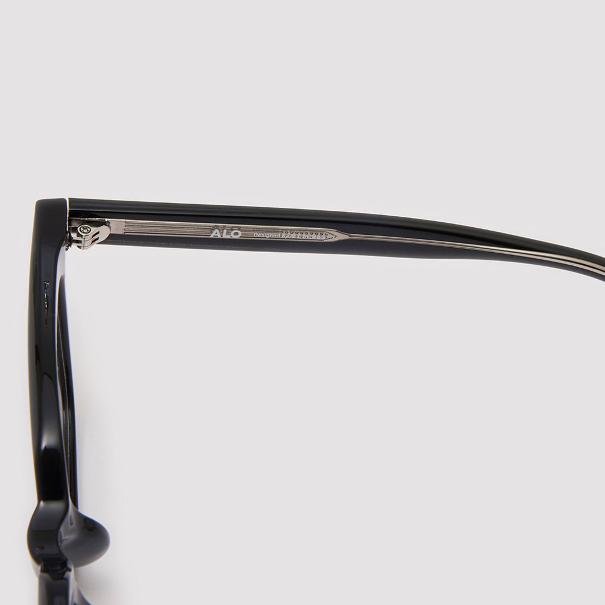 알로아이웨어(ALO EYEWEAR) [Essential] AL5504 0909G 잭클린 스퀘어 블랙 안경테 블루라이트 차단 렌즈 선택