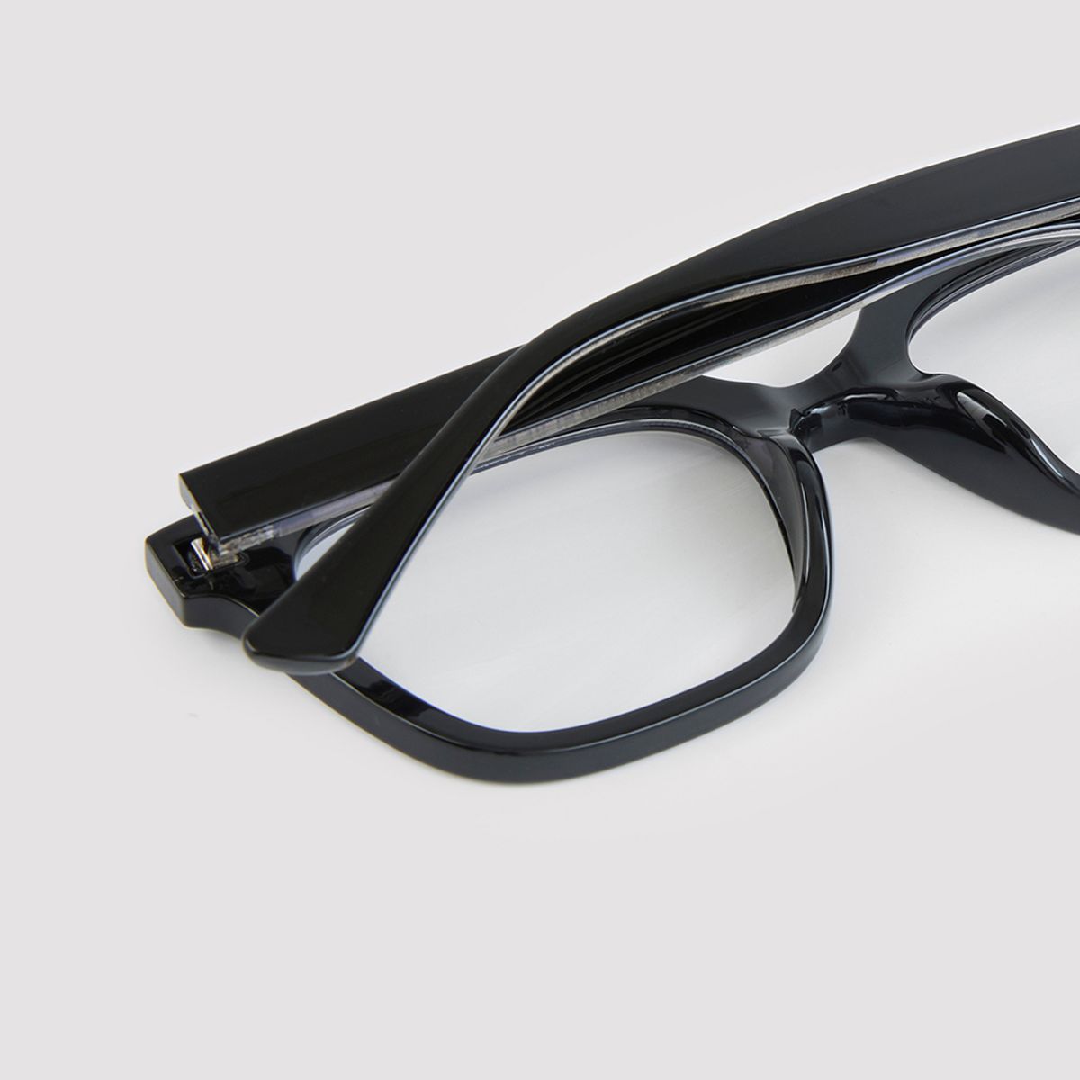 알로아이웨어(ALO EYEWEAR) [Essential] AL5504 0909G 잭클린 스퀘어 블랙 안경테 블루라이트 차단 렌즈 선택