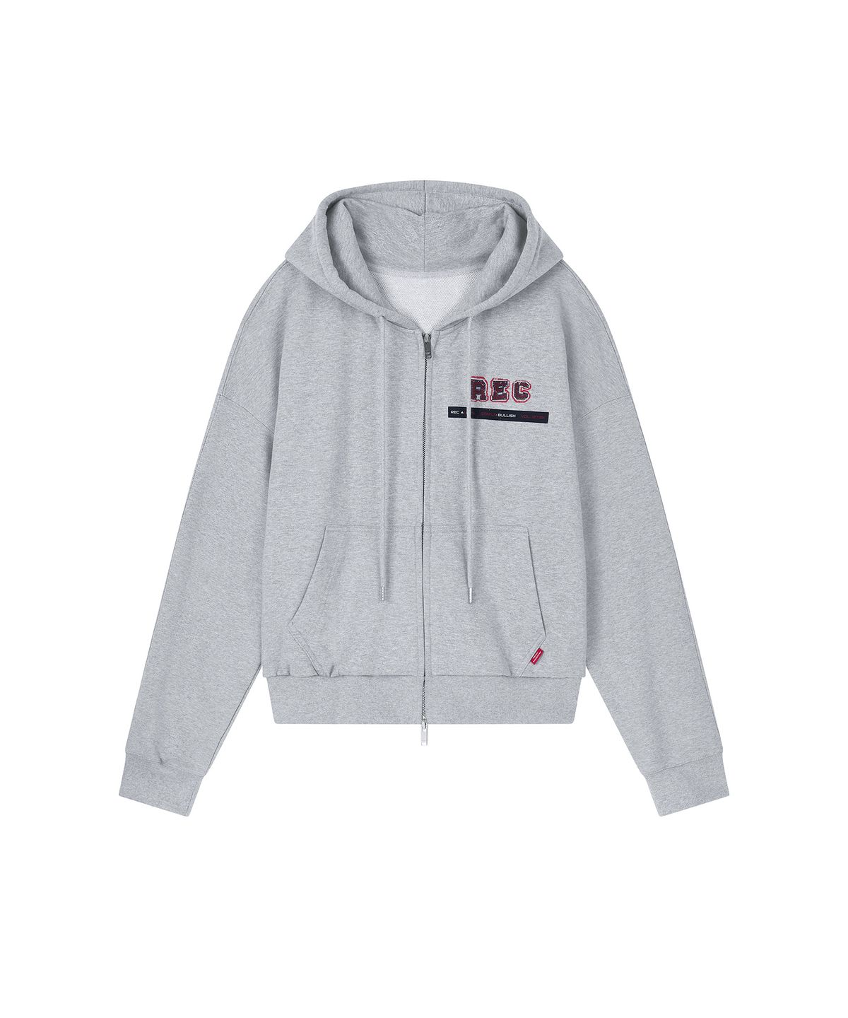 레코딩하우스(RECORDINGHOUSE) REC GRAPHIC HOODIE ZIP UP [MELANGE]