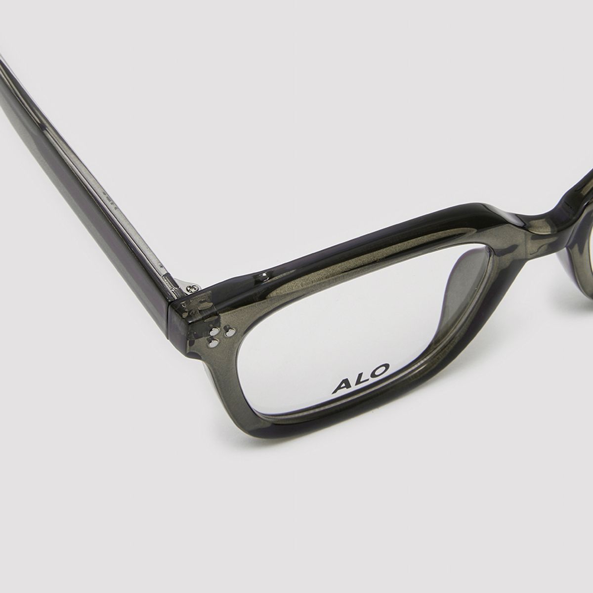 알로아이웨어(ALO EYEWEAR) [Essential] AL5504 1313G 잭클린 스퀘어 카키 안경테 블루라이트 차단 렌즈 선택
