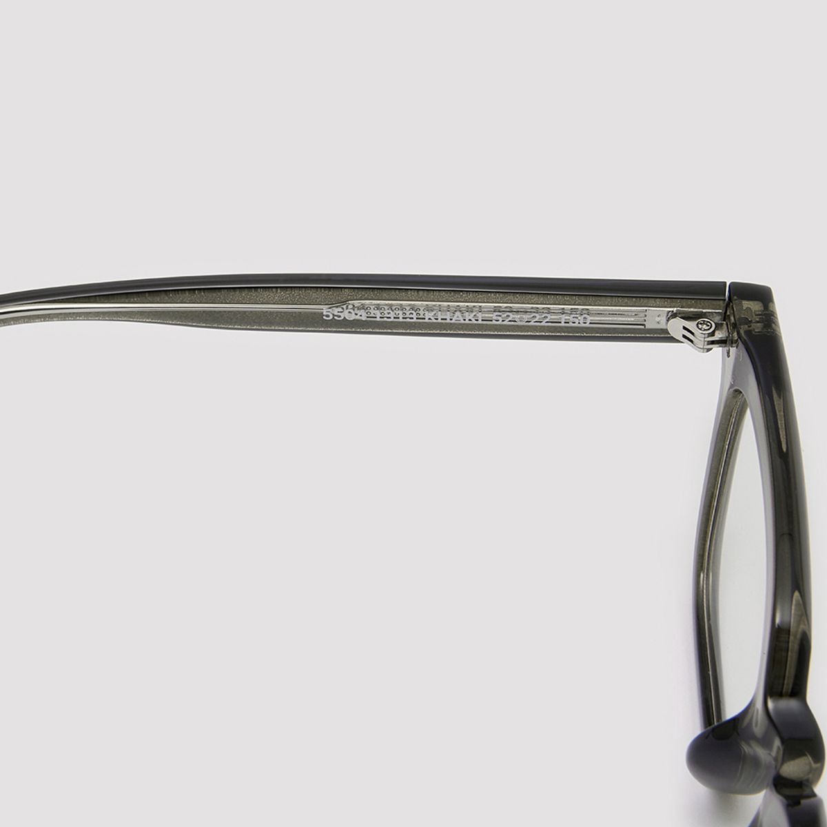 알로아이웨어(ALO EYEWEAR) [Essential] AL5504 1313G 잭클린 스퀘어 카키 안경테 블루라이트 차단 렌즈 선택