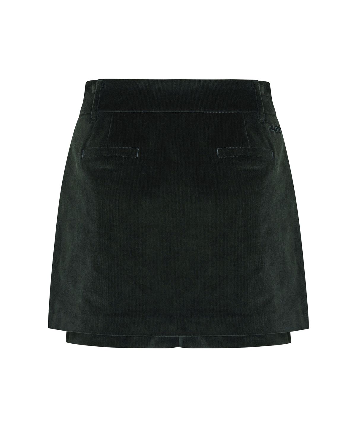 플레이부(PLAYBOO) CORDUROY LAYERED SKIRT PANTS_Deep Green