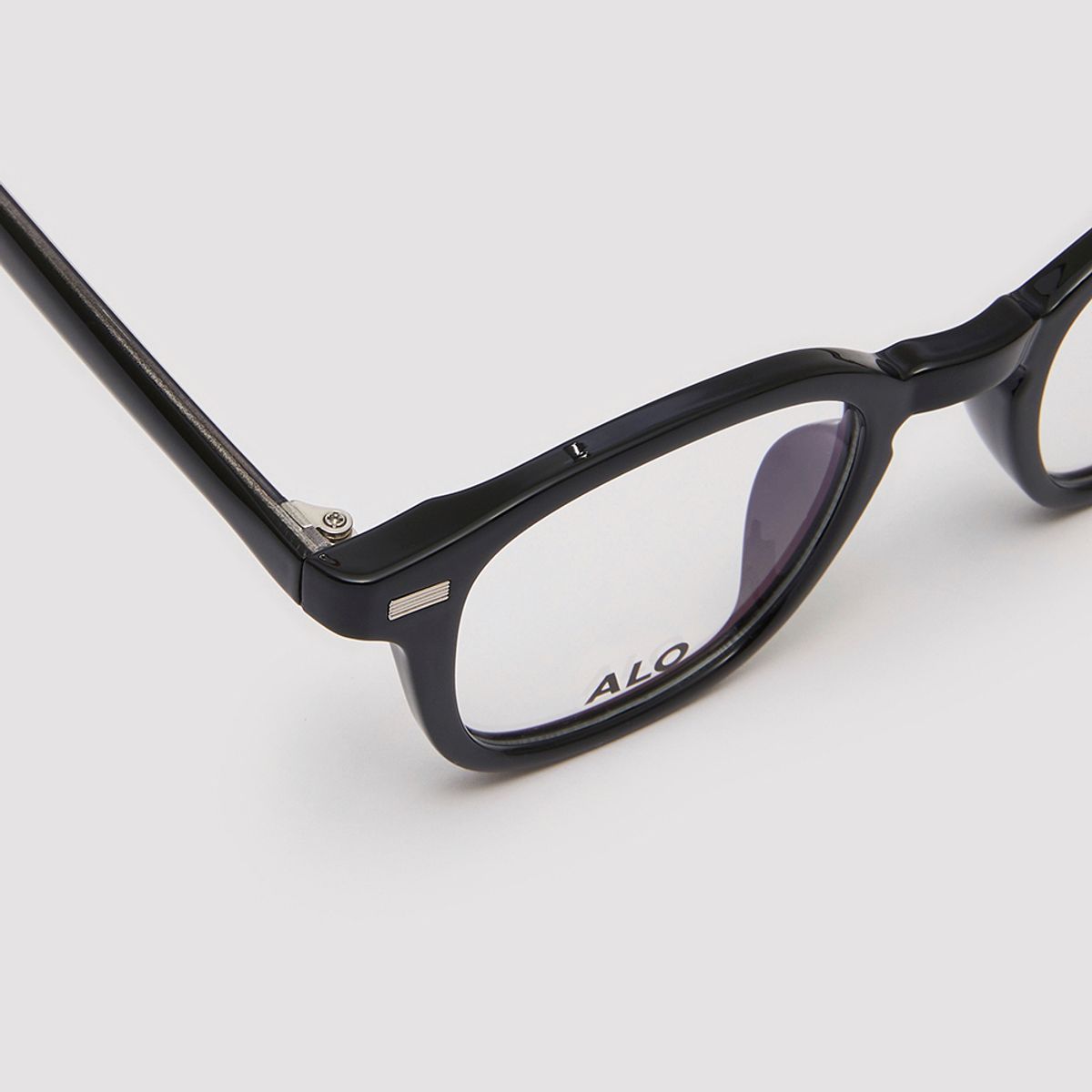알로아이웨어(ALO EYEWEAR) [Essential] AL5505 0909G 웰링턴 블랙 안경테 블루라이트 차단 렌즈 선택