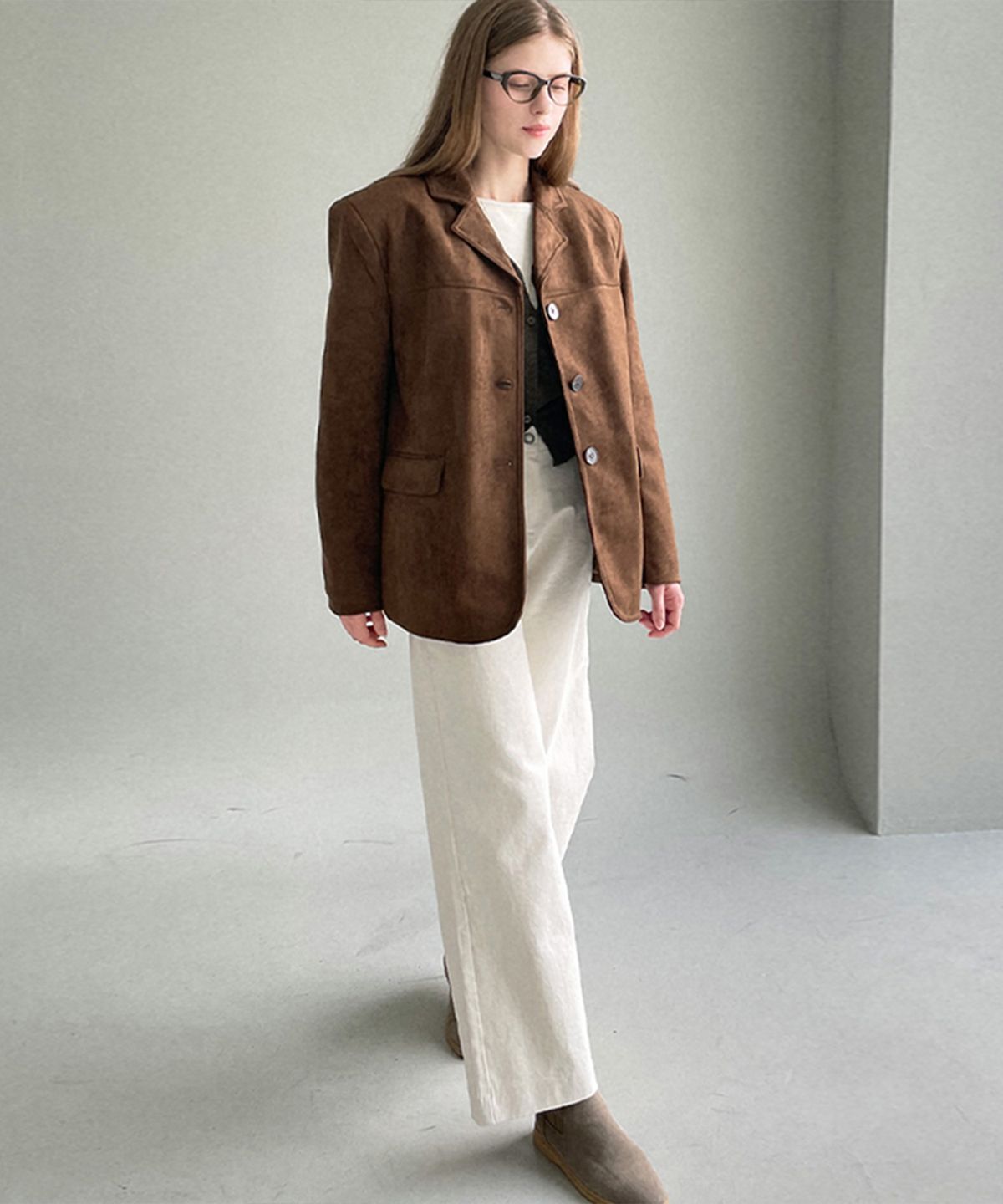 슬로우롤리(SLOWLOLLI) Back elastic straight pants