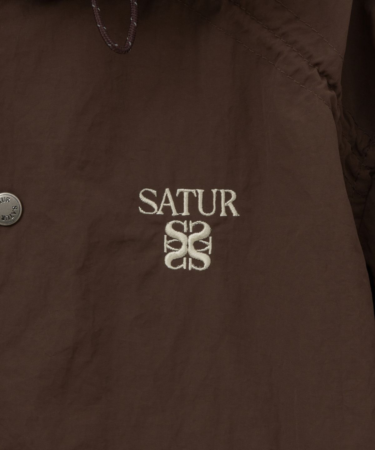 세터(SATUR) (W) 마론 나일론 크롭 봄버 자켓 브라운