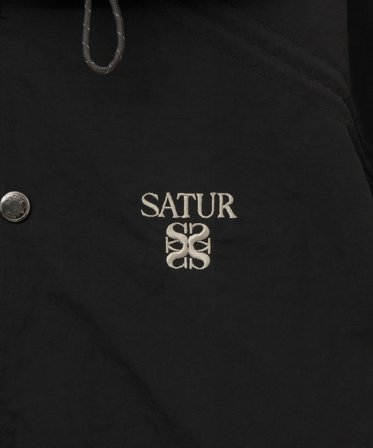 세터(SATUR) (W) 마론 나일론 크롭 봄버 자켓 블랙