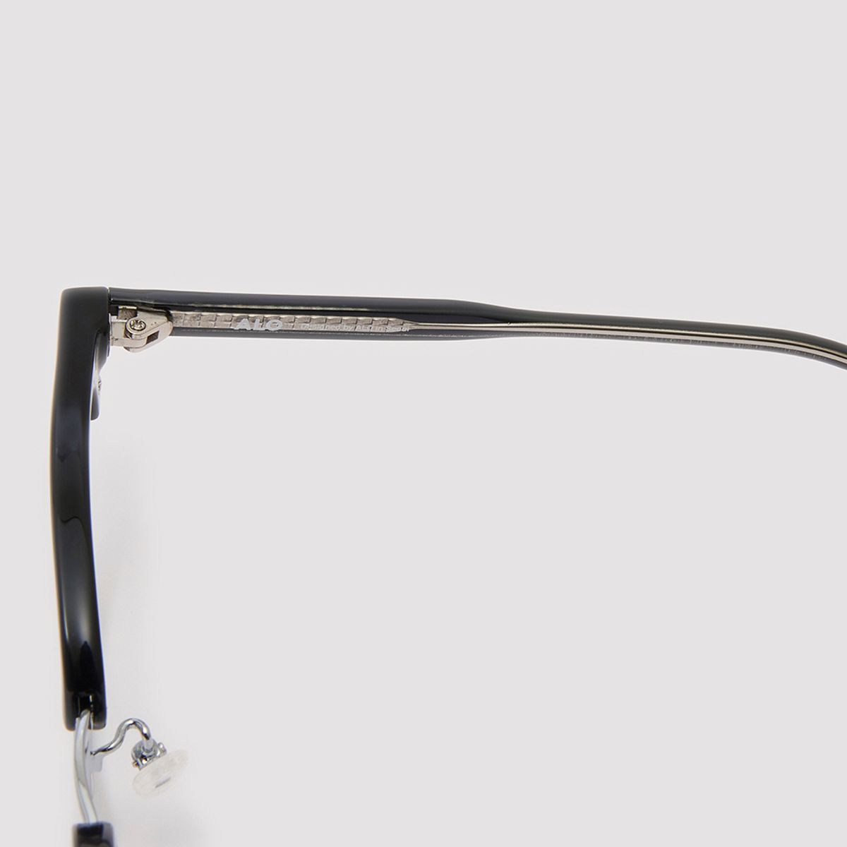 알로아이웨어(ALO EYEWEAR) [Essential] AL5506 0911G 하금테 블랙/실버 안경테 블루라이트 차단 렌즈 선택