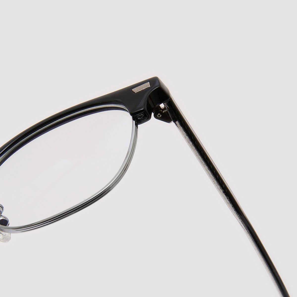 알로아이웨어(ALO EYEWEAR) [Essential] AL5506 0911G 하금테 블랙/실버 안경테 블루라이트 차단 렌즈 선택
