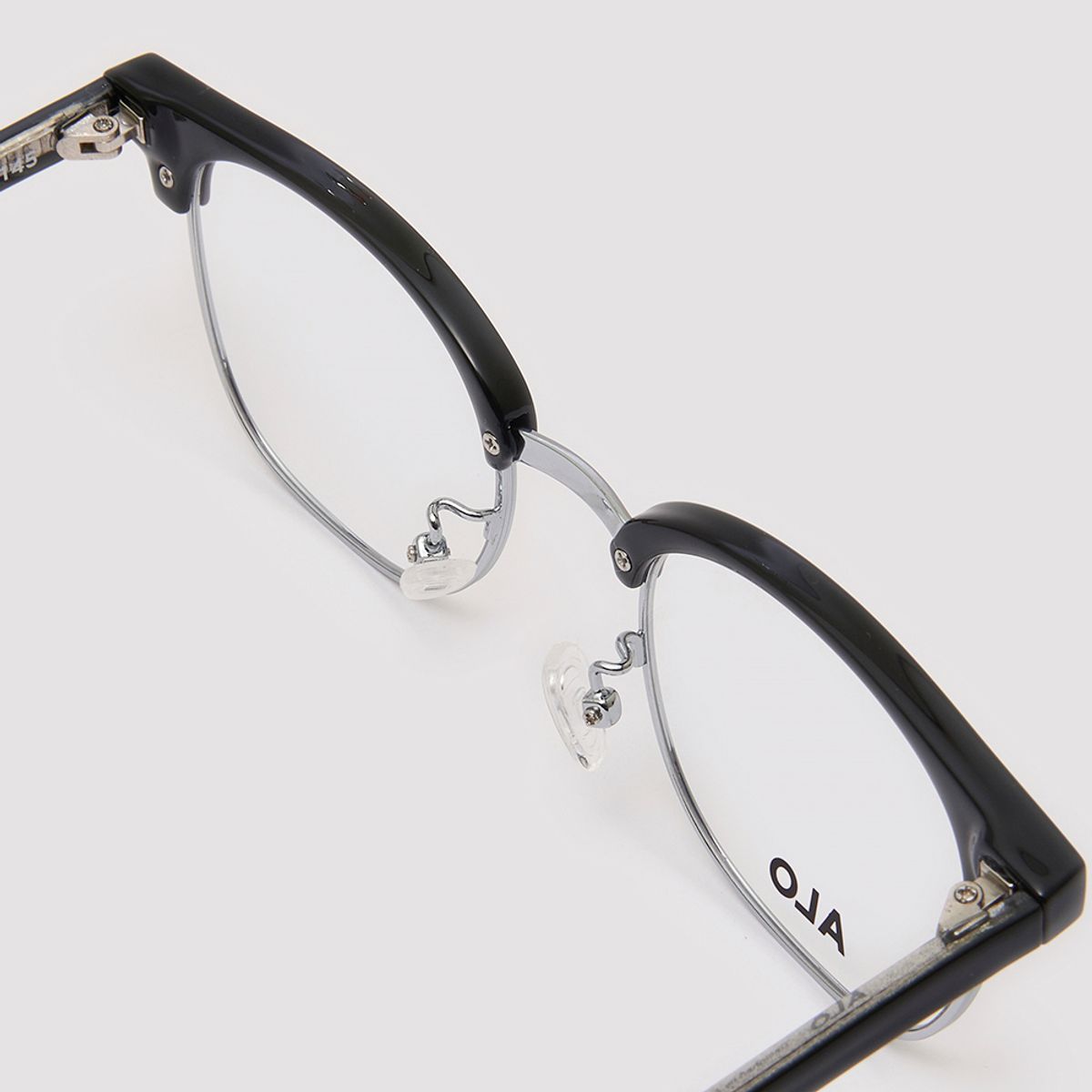 알로아이웨어(ALO EYEWEAR) [Essential] AL5506 0911G 하금테 블랙/실버 안경테 블루라이트 차단 렌즈 선택