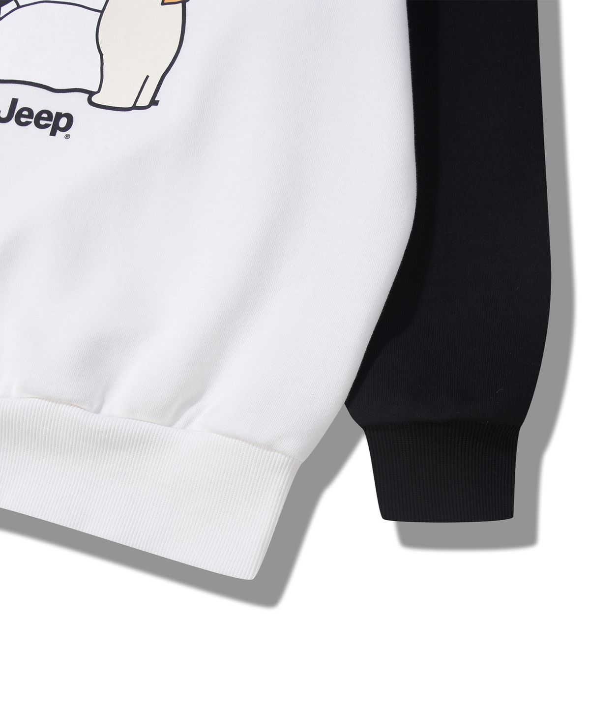 지프키즈(JEEPKIDS) 스노우맨 투톤 맨투맨(KQ5TSU813WH)