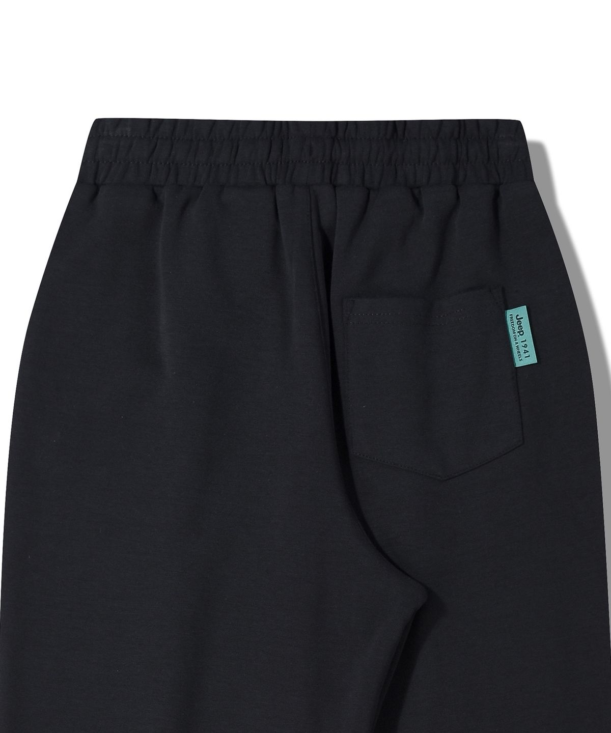지프키즈(JEEPKIDS) 스몰 로고 핀턱 트레이닝 팬츠(KQ5TPU098BK)