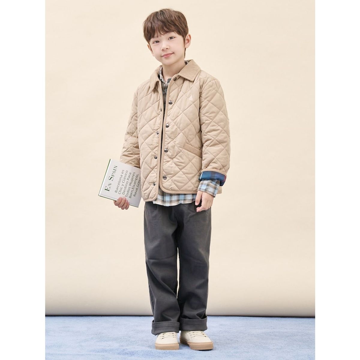 빈폴 키즈(BEANPOLE KIDS) [Essential] 퀼팅 점퍼  베이지 (BI5938UE1A)