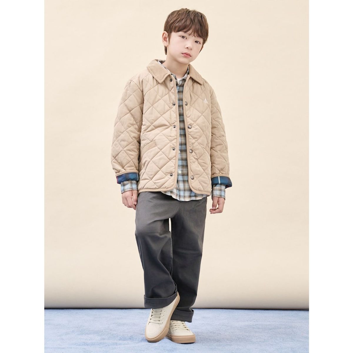 빈폴 키즈(BEANPOLE KIDS) [Essential] 퀼팅 점퍼  베이지 (BI5938UE1A)