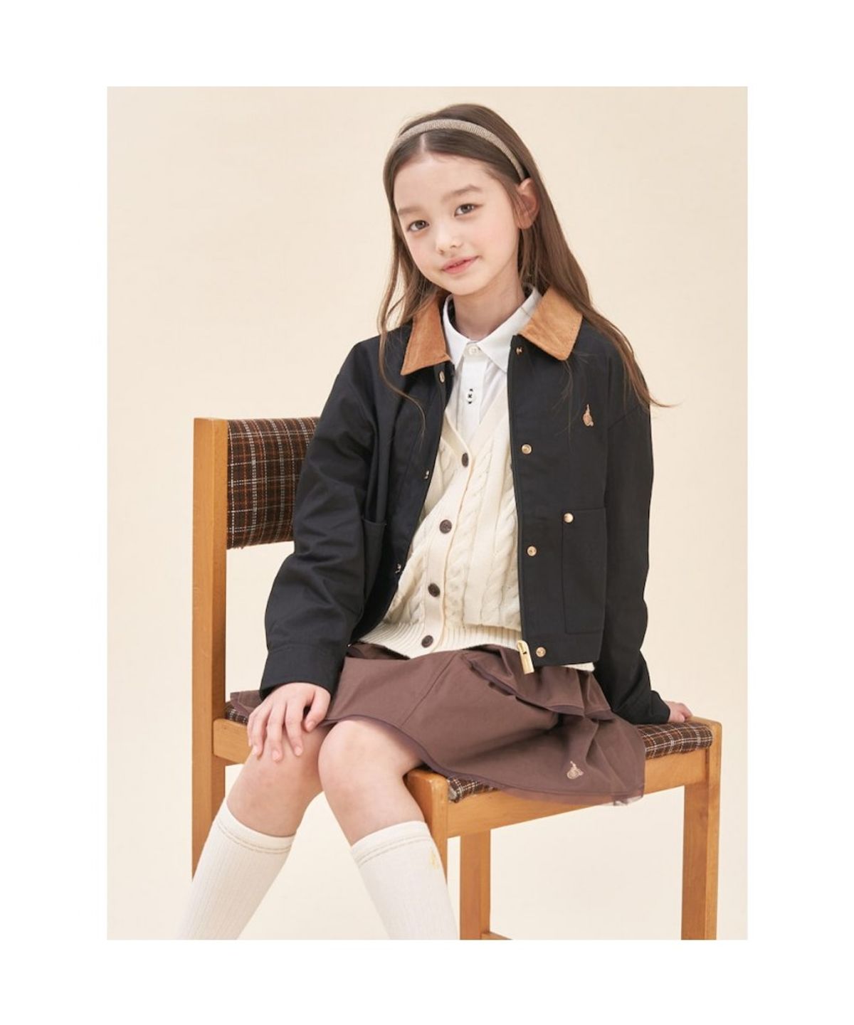 빈폴 키즈(BEANPOLE KIDS) 여아 헌팅 재킷  블랙 (BI5839G025)