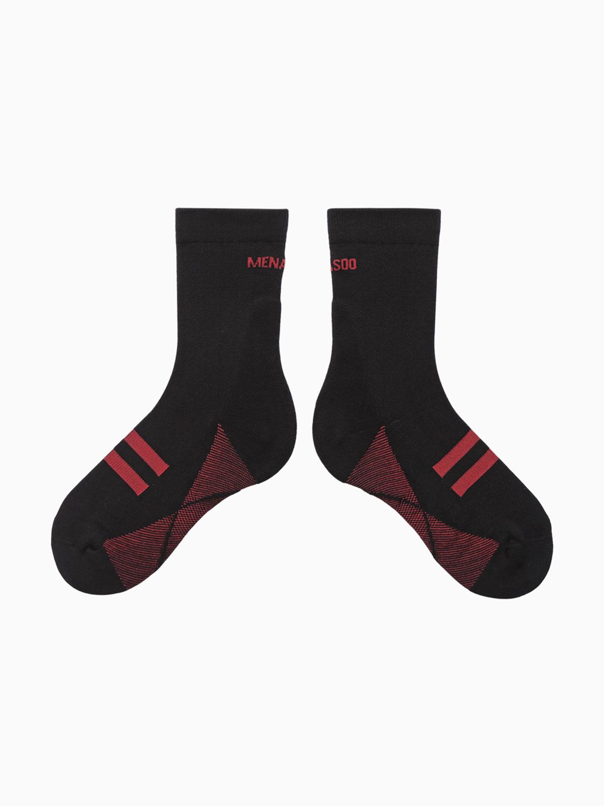 미나수(MENASOO) [5 PACK] Menasoo Soft Runsocks_Black