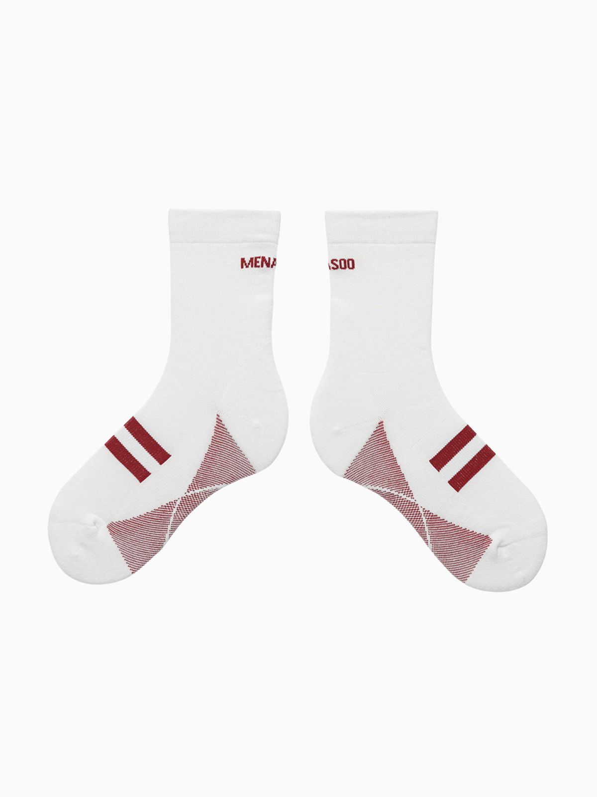 미나수(MENASOO) [5 PACK] Menasoo Soft Runsocks_White