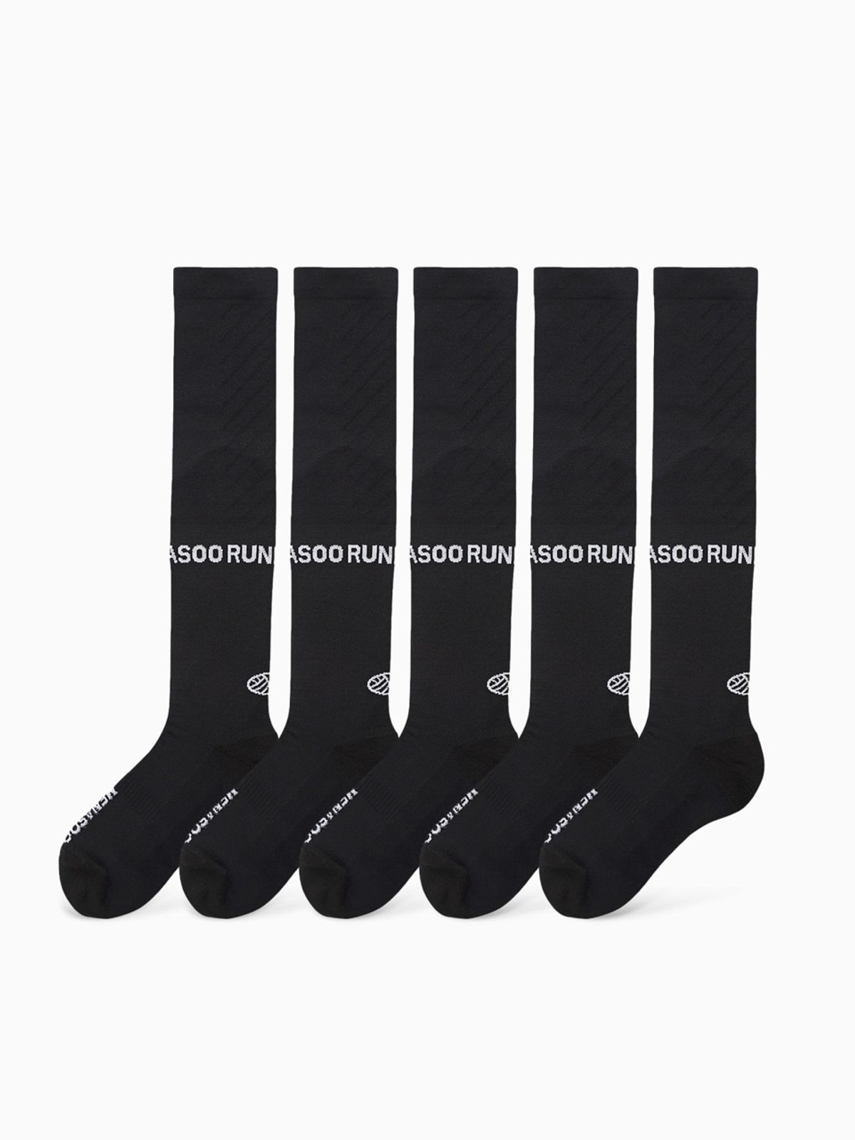 미나수(MENASOO) [5 PACK] Menasoo Long Socks_Black