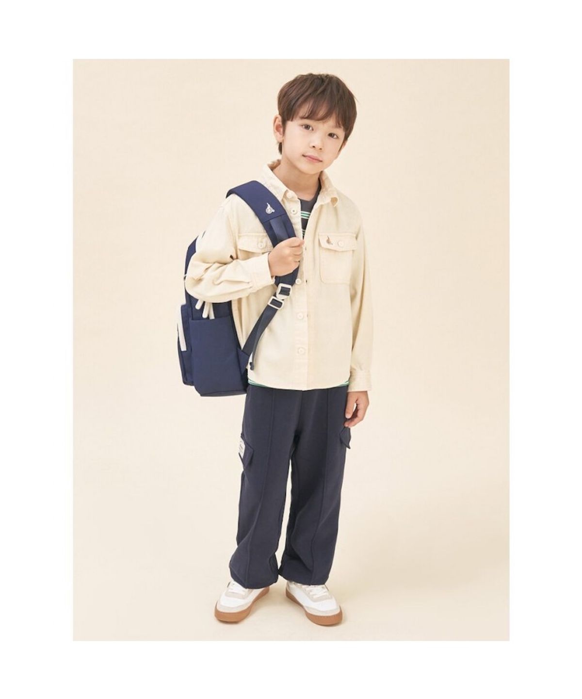 빈폴 키즈(BEANPOLE KIDS) 루즈핏 피그먼트 아우터형 데님 셔츠  옐로우 (BI5864U05E)