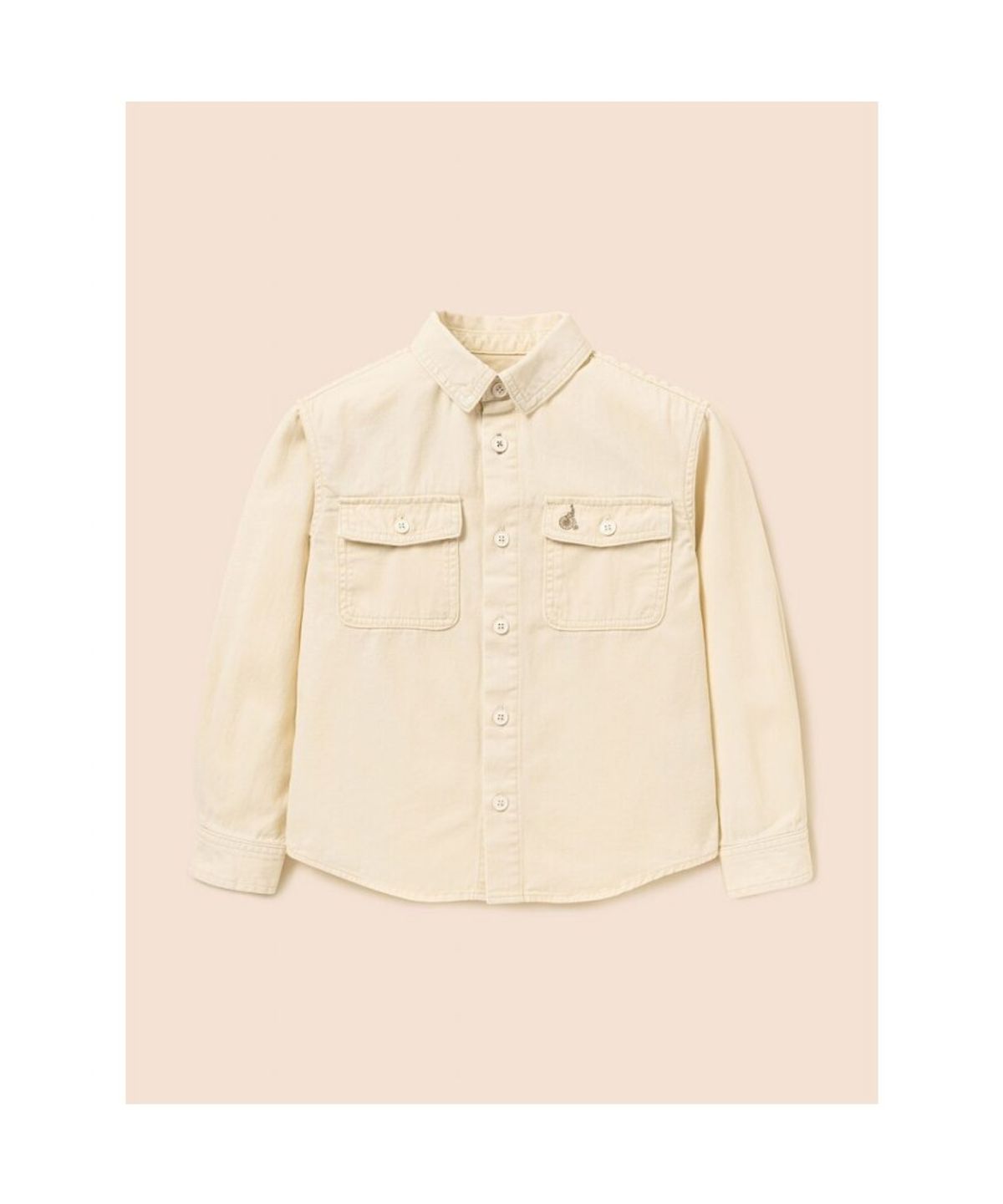 빈폴 키즈(BEANPOLE KIDS) 루즈핏 피그먼트 아우터형 데님 셔츠  옐로우 (BI5864U05E)