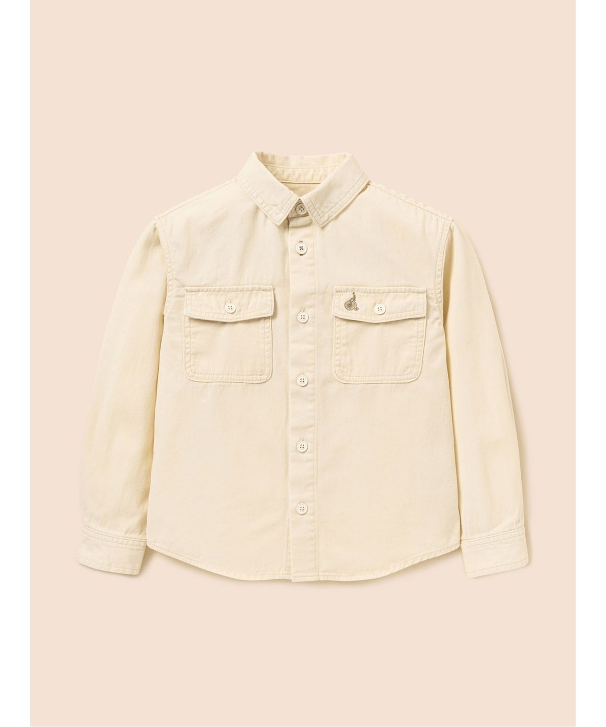 빈폴 키즈(BEANPOLE KIDS) 루즈핏 피그먼트 아우터형 데님 셔츠  옐로우 (BI5864U05E)