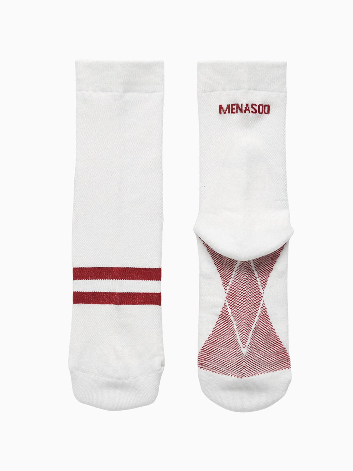 미나수(MENASOO) [10 PACK] Menasoo Soft Runsocks_White