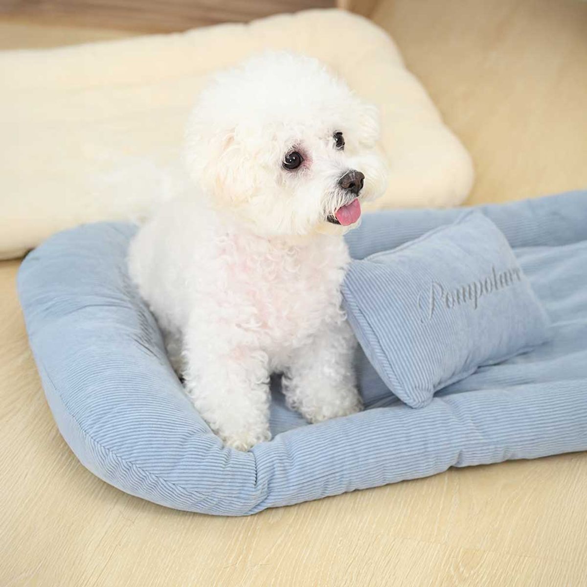 폼포라펫(POMPORAPET) 코듀로이 강아지 하우스 방석