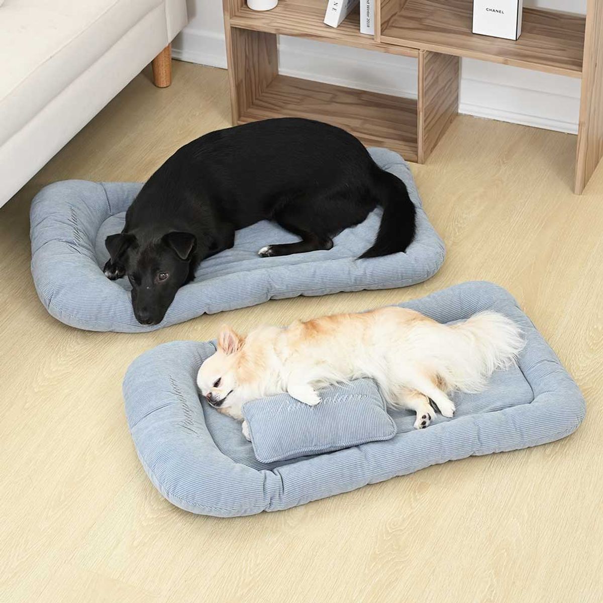 폼포라펫(POMPORAPET) 코듀로이 강아지 하우스 방석