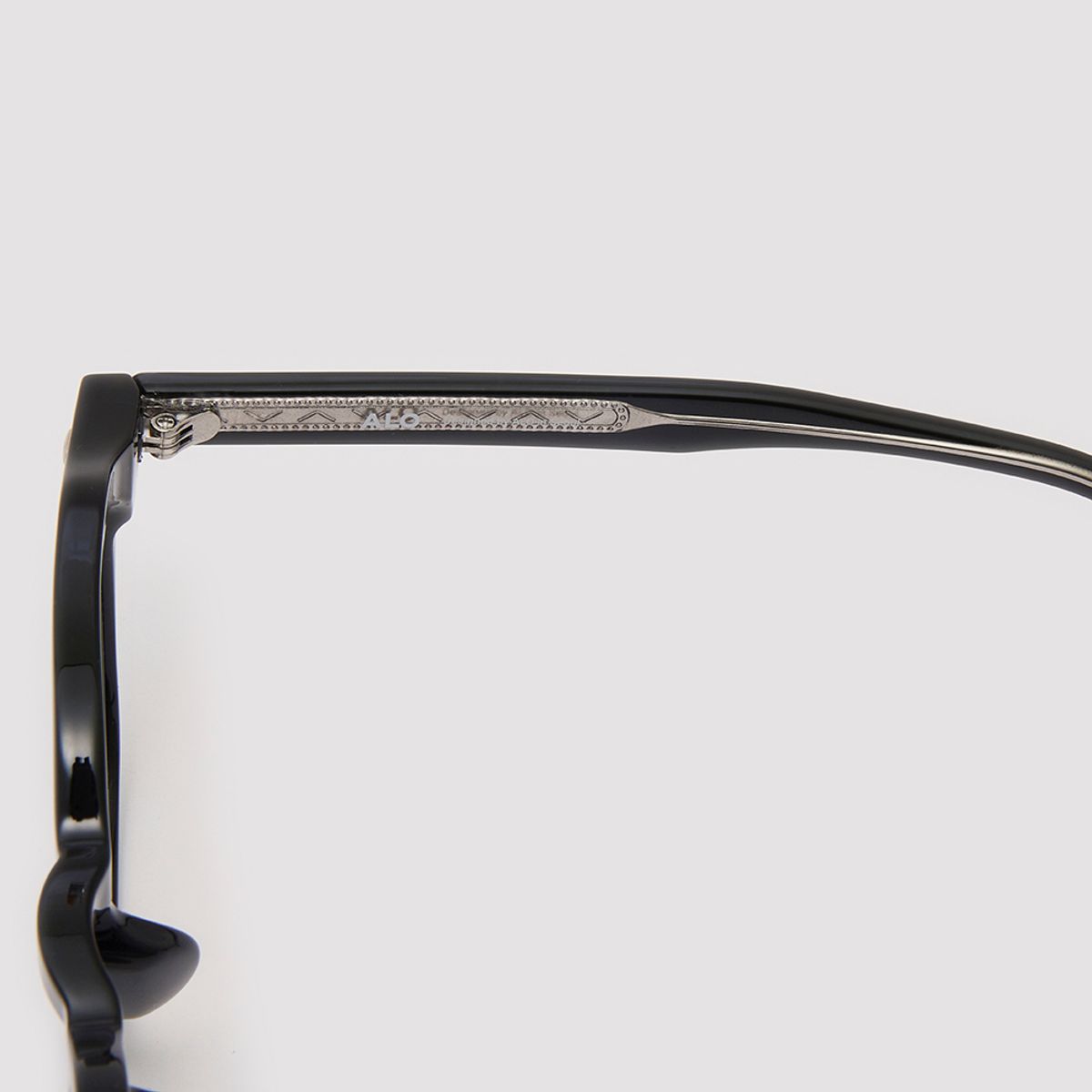 알로아이웨어(ALO EYEWEAR) [Essential] AL5507 0909G 프렌치 스퀘어 블랙 안경테 블루라이트 차단 렌즈 선택
