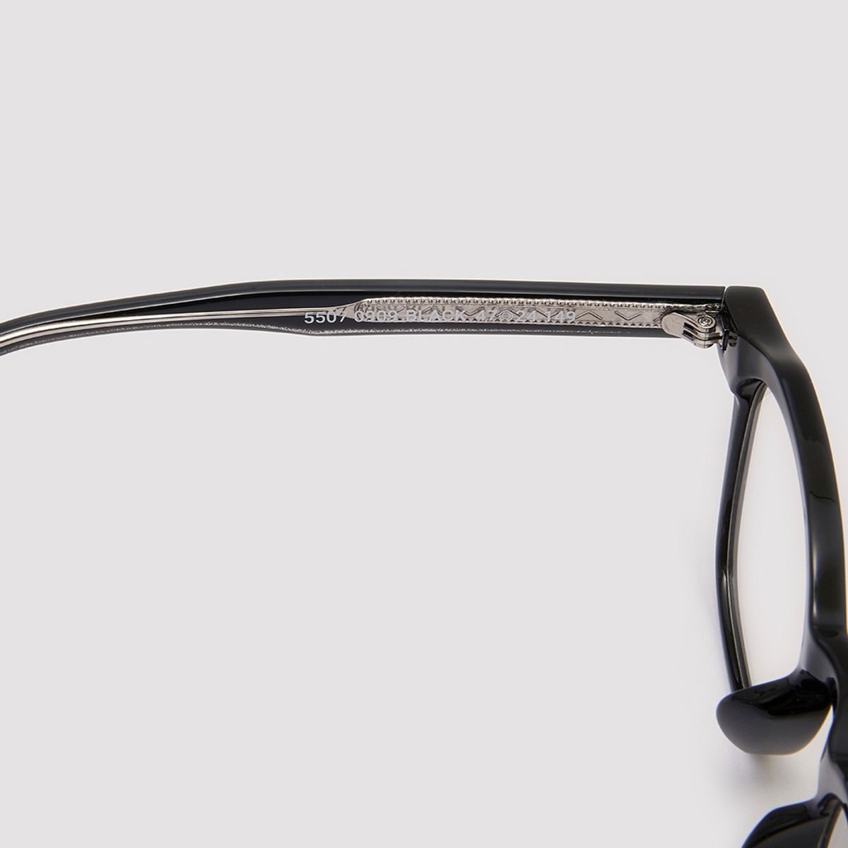 알로아이웨어(ALO EYEWEAR) [Essential] AL5507 0909G 프렌치 스퀘어 블랙 안경테 블루라이트 차단 렌즈 선택