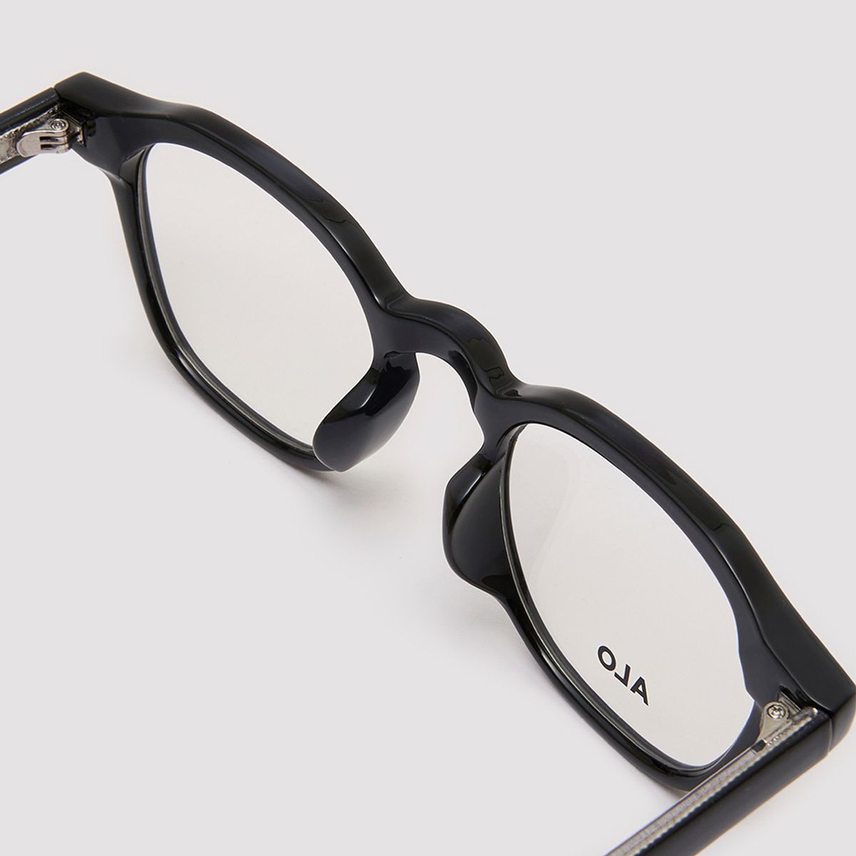 알로아이웨어(ALO EYEWEAR) [Essential] AL5507 0909G 프렌치 스퀘어 블랙 안경테 블루라이트 차단 렌즈 선택
