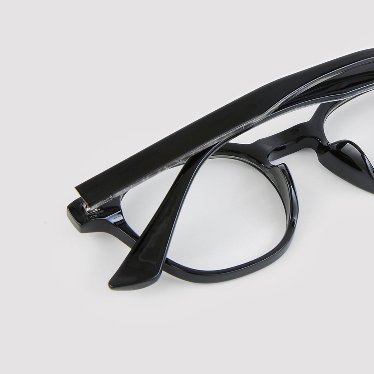 알로아이웨어(ALO EYEWEAR) [Essential] AL5507 0909G 프렌치 스퀘어 블랙 안경테 블루라이트 차단 렌즈 선택