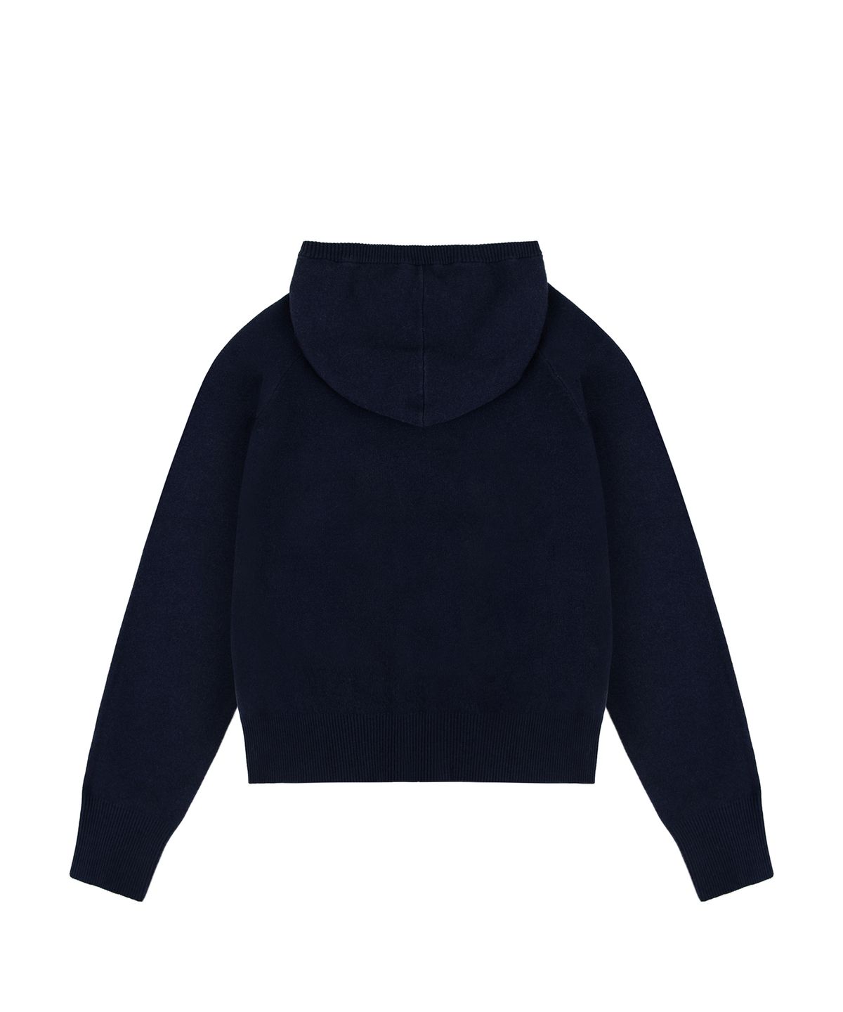 락케이크(ROCKCAKE) Heart Knit Zip Up Hoodie - Navy
