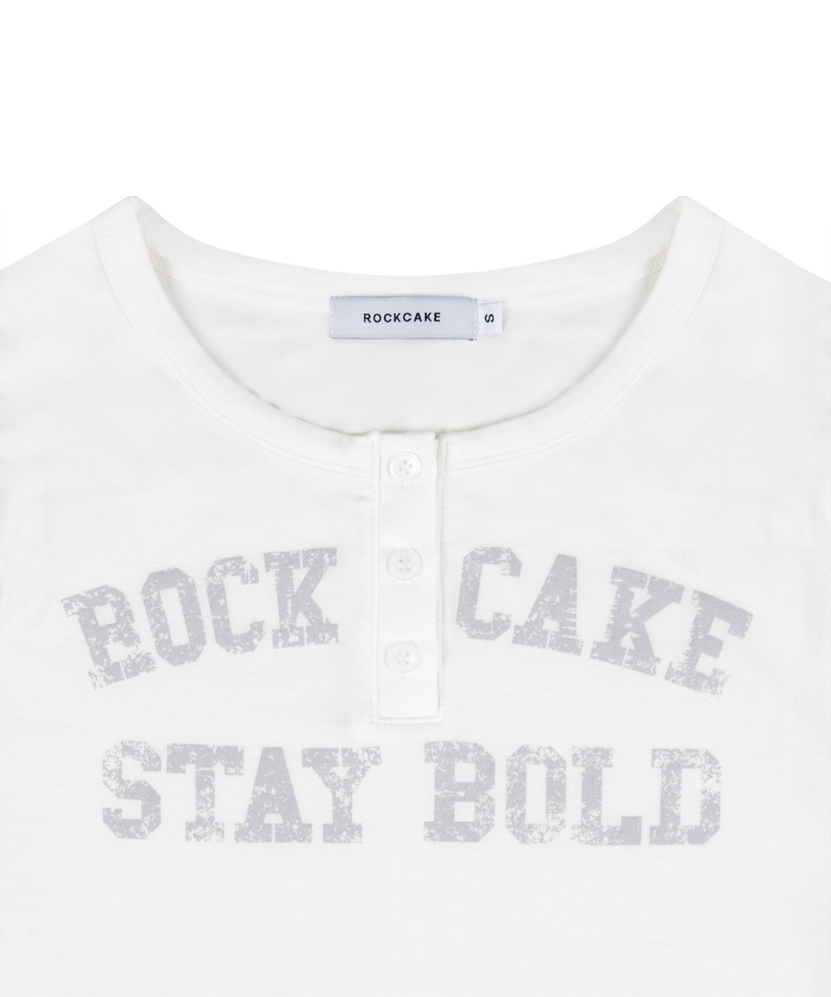락케이크(ROCKCAKE) Classic Henly Neck Top - Ivory