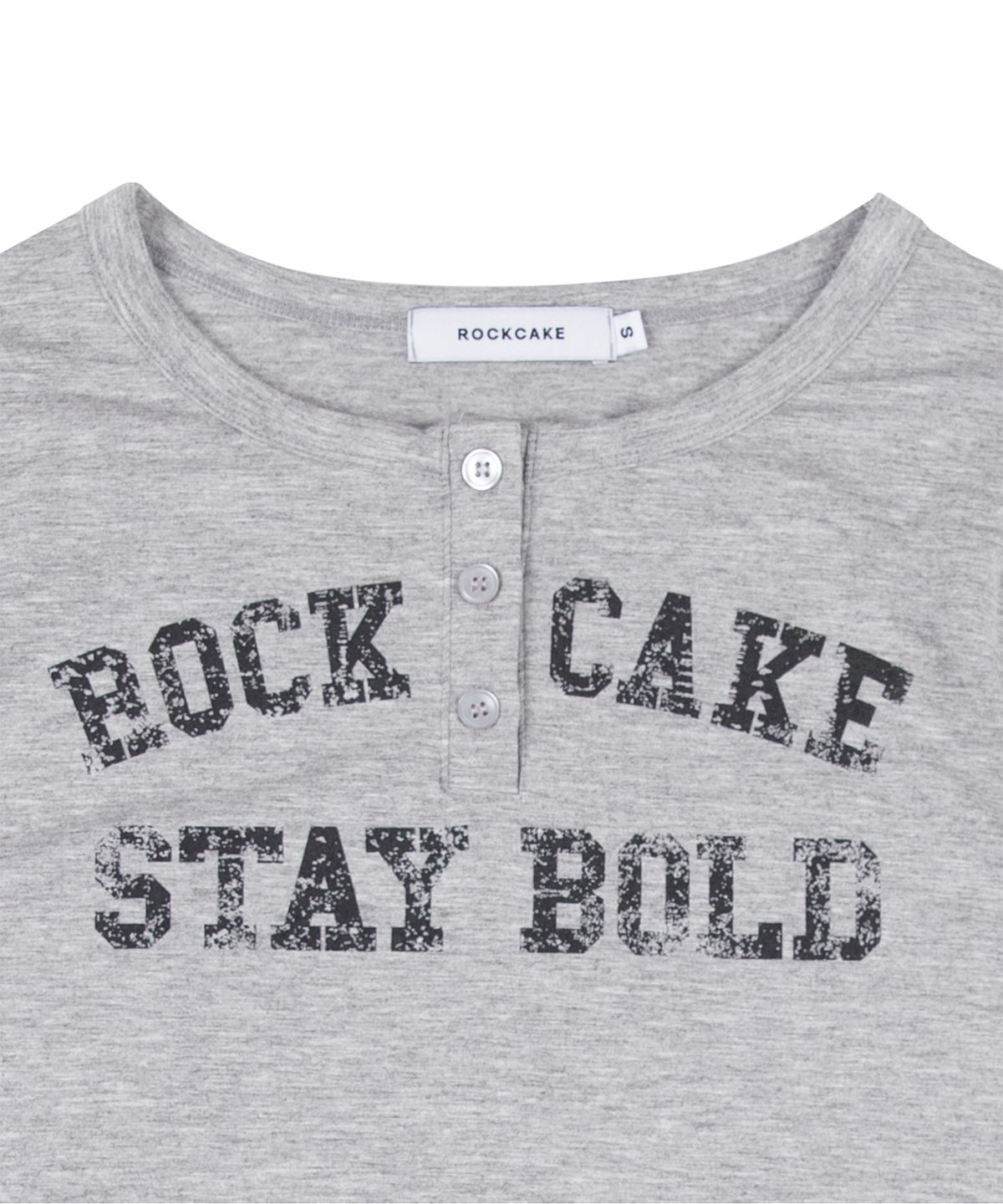락케이크(ROCKCAKE) Classic Henly Neck Top - Gray