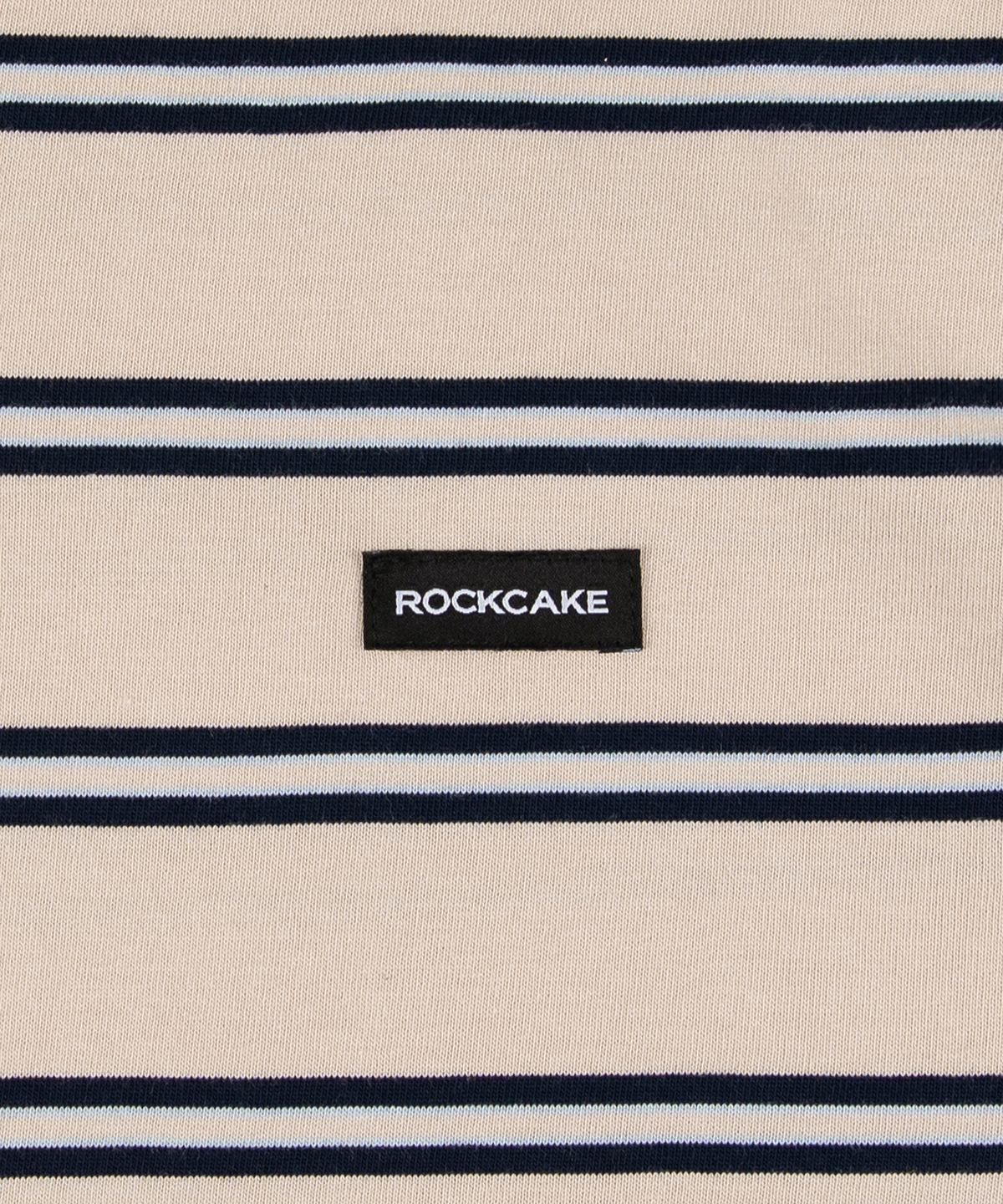 락케이크(ROCKCAKE) Heritage Stripe Polo Top - Cream