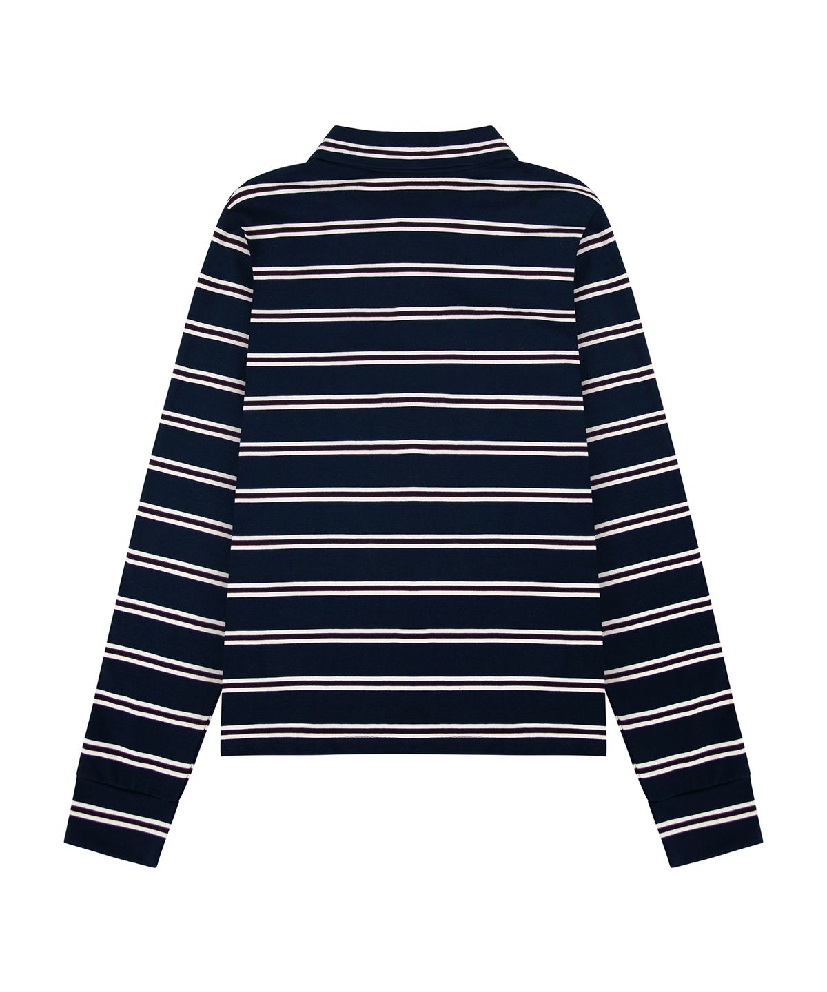락케이크(ROCKCAKE) Heritage Stripe Polo Top - Navy