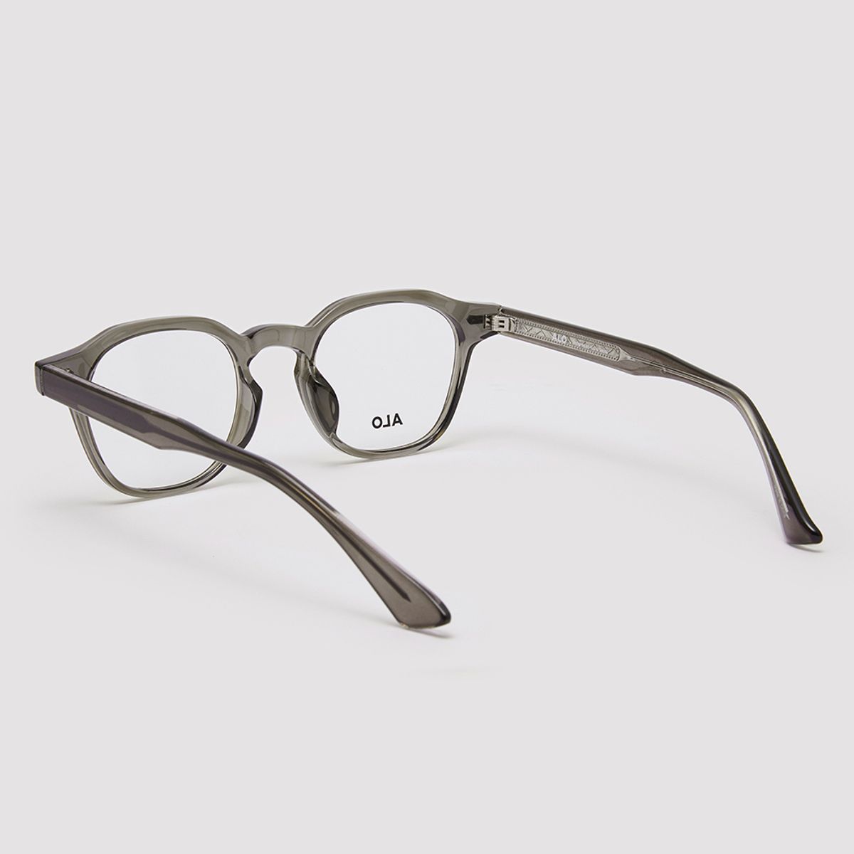 알로아이웨어(ALO EYEWEAR) [Essential] AL5507 1010G 프렌치 스퀘어 그레이 안경테 블루라이트 차단 렌즈 선택