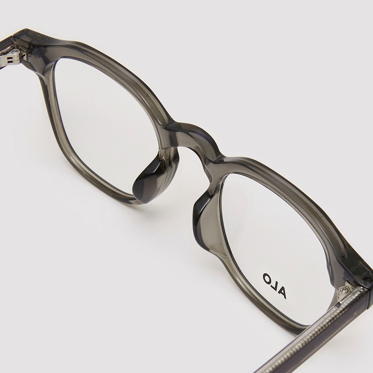 알로아이웨어(ALO EYEWEAR) [Essential] AL5507 1010G 프렌치 스퀘어 그레이 안경테 블루라이트 차단 렌즈 선택
