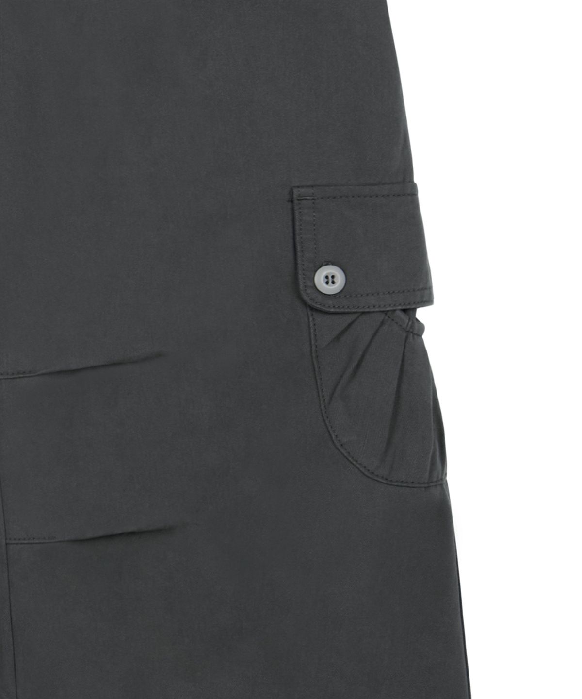락케이크(ROCKCAKE) Draw Pocket Work Pants - Charcoal
