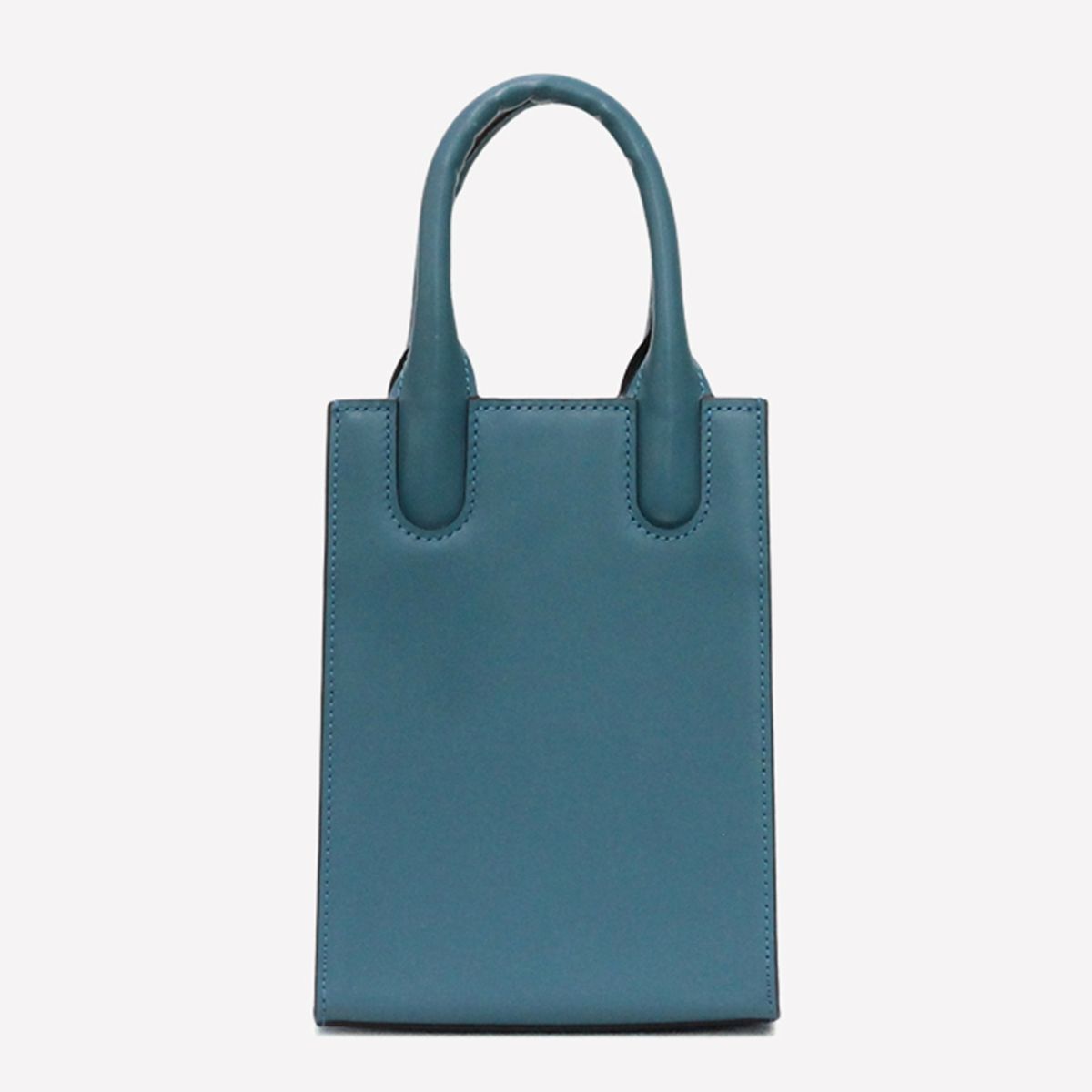 마뜨(MATT) [리퍼브] 웨이브 소가죽 미니 토트백 Turquoise Blue