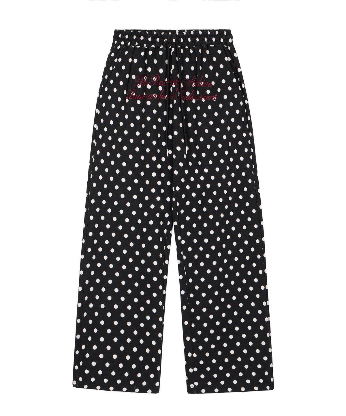 락케이크(ROCKCAKE) Dots String 2way Jogger - Black