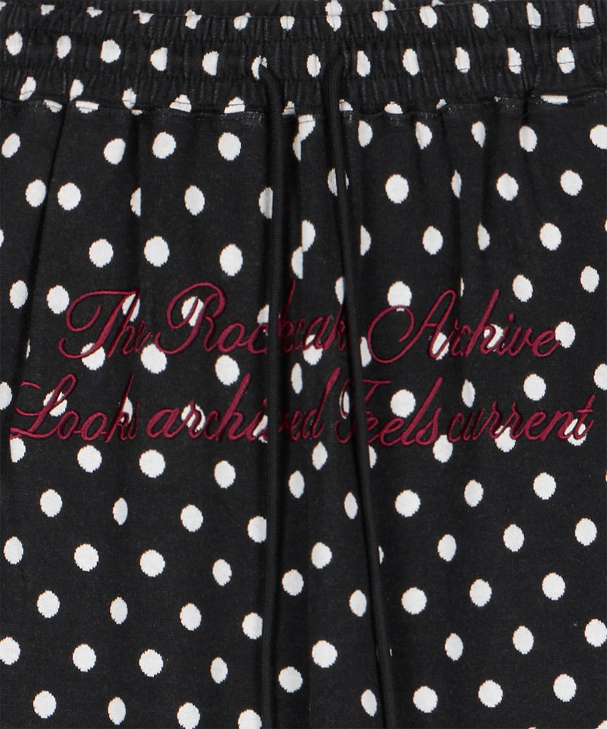 락케이크(ROCKCAKE) Dots String 2way Jogger - Black