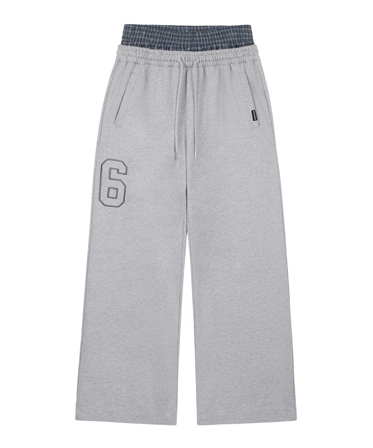 락케이크(ROCKCAKE) Check Layered 96 Wide 2way Jogger - Gray