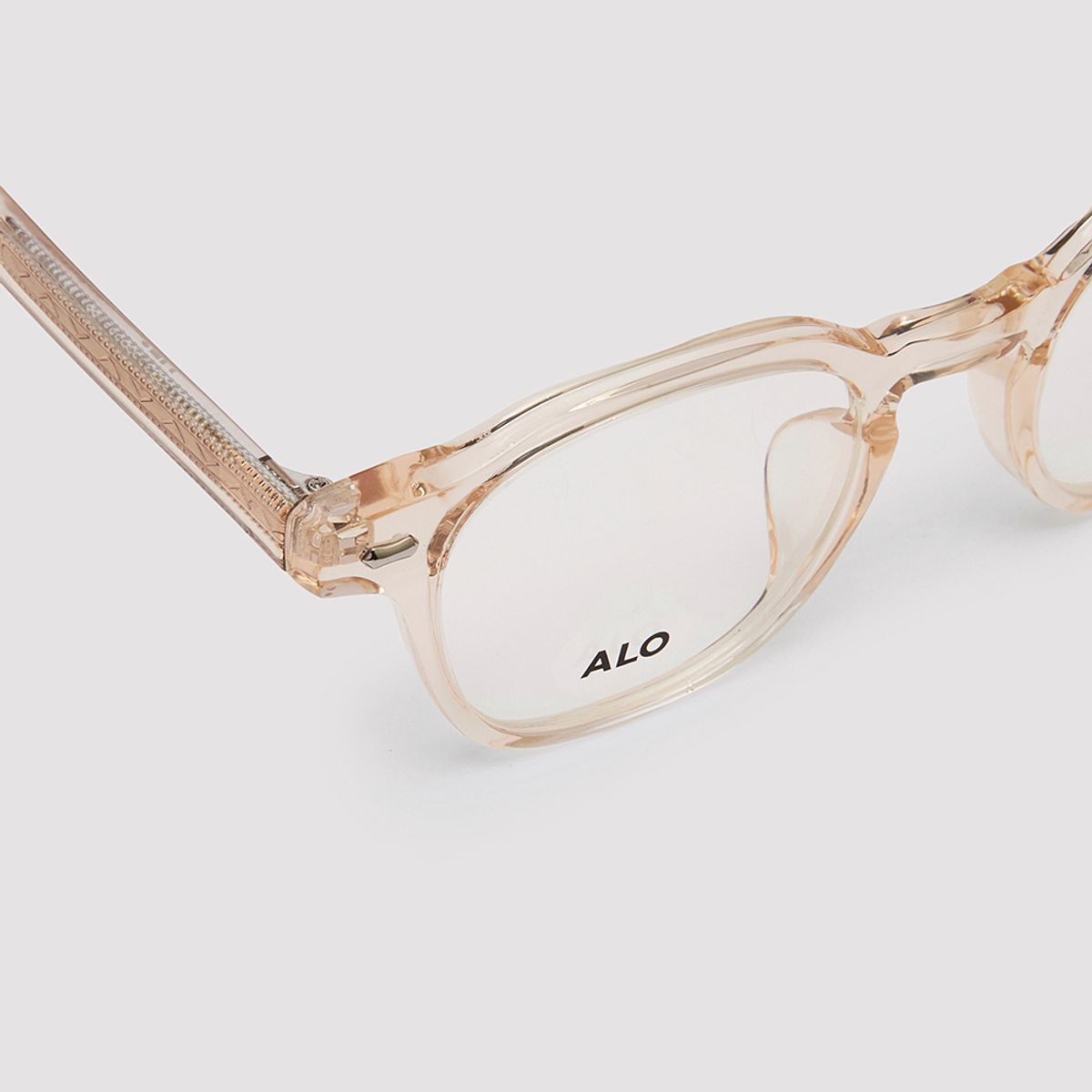 알로아이웨어(ALO EYEWEAR) [Essential] AL5507 2525G 프렌치 스퀘어 앰버 안경테 블루라이트 차단 렌즈 선택