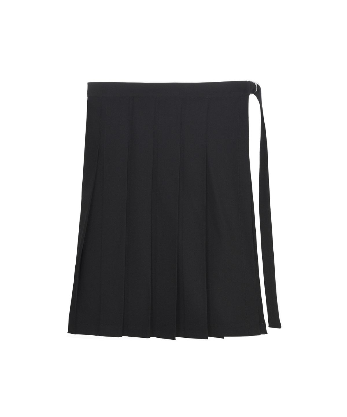 닉앤니콜(NICK&NICOLE) LAYERED PLEATS WRAP SKIRT_BLACK
