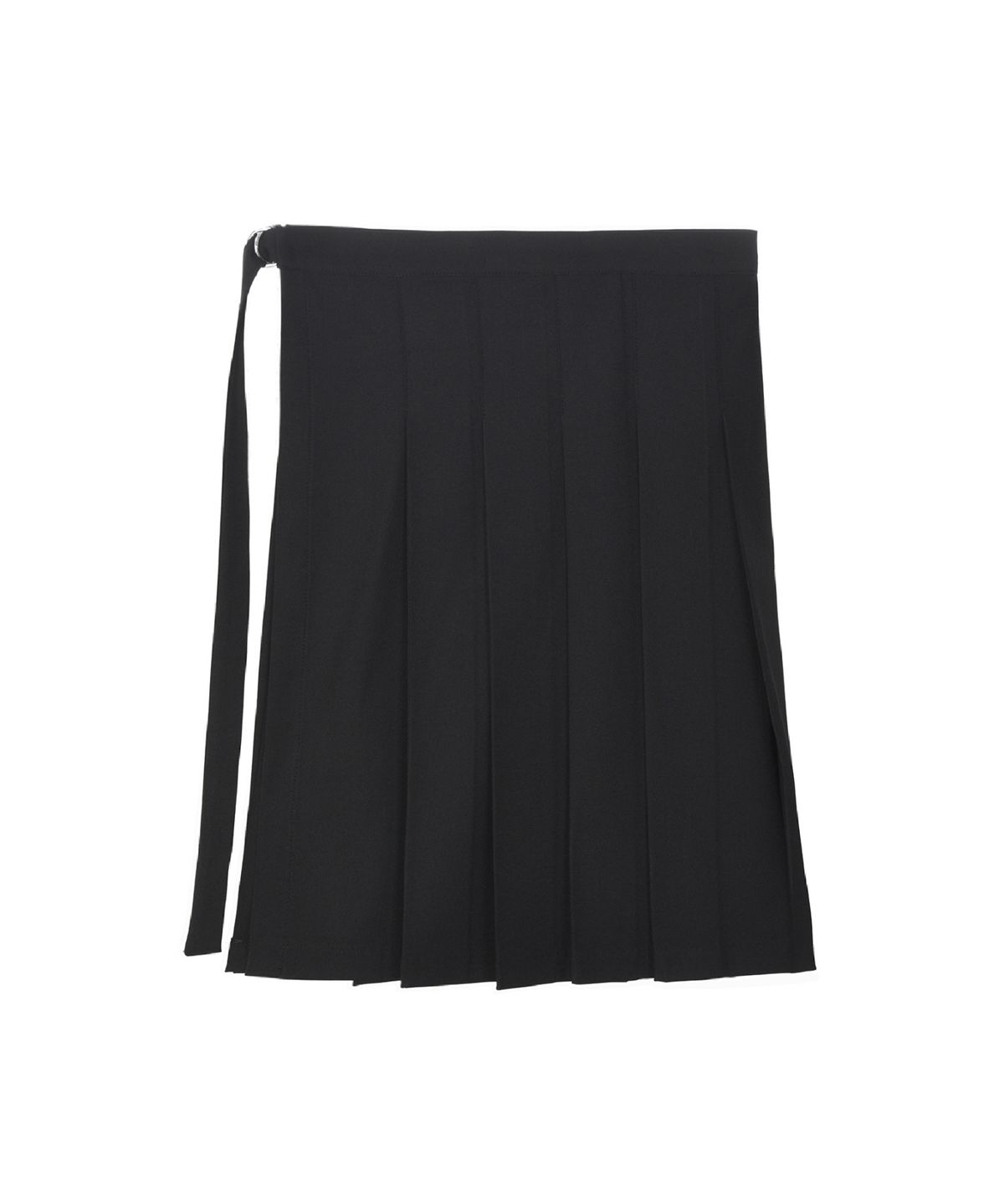 닉앤니콜(NICK&NICOLE) LAYERED PLEATS WRAP SKIRT_BLACK