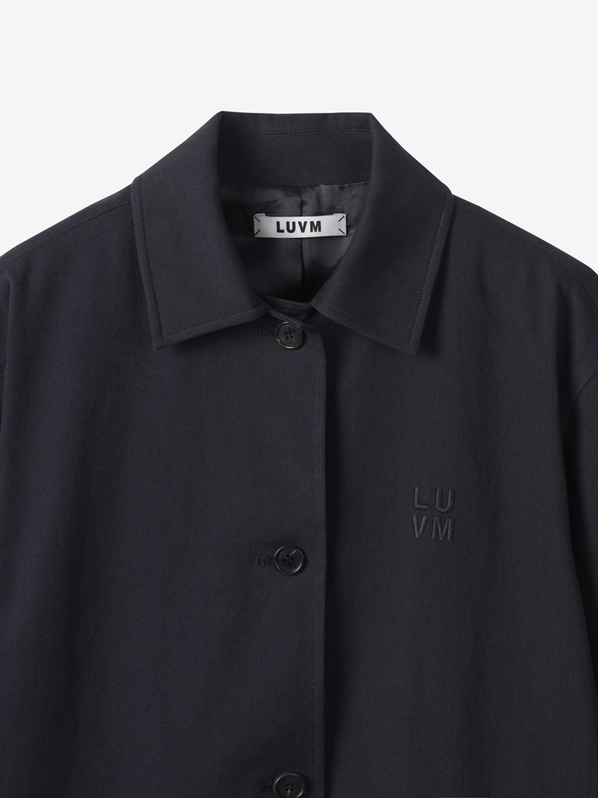 엘유브이엠(LUVM) COTTON MIDI COAT_NAVY