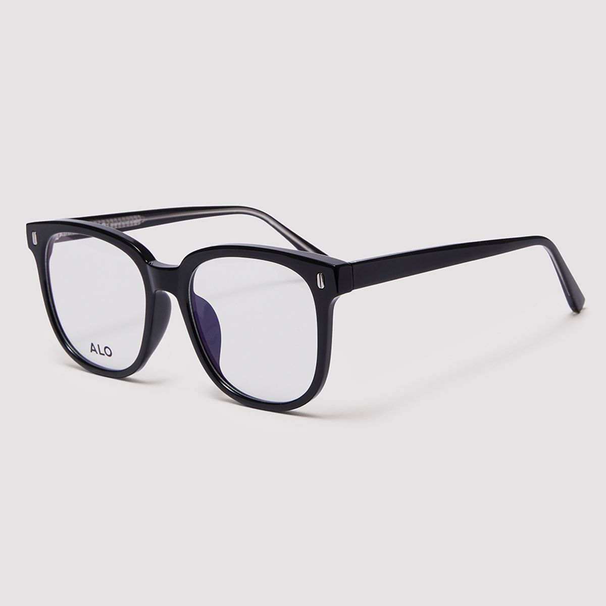 알로아이웨어(ALO EYEWEAR) [Essential] AL5508 0909G 투빅 오버스퀘어 블랙 안경테 블루라이트 차단 렌즈 선택