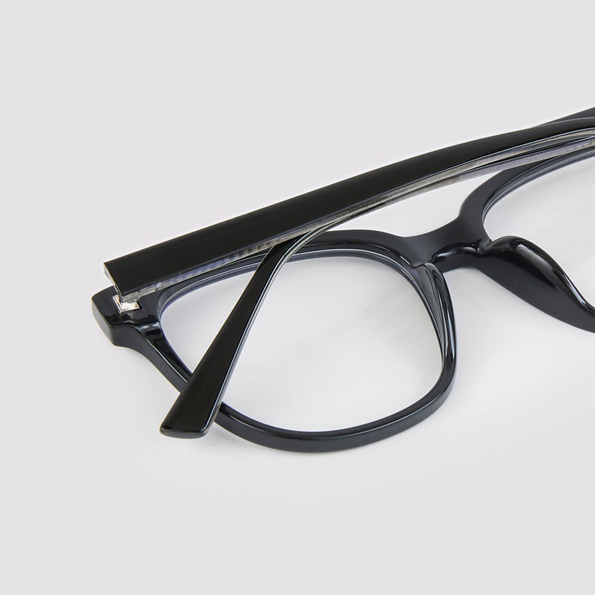 알로아이웨어(ALO EYEWEAR) [Essential] AL5508 0909G 투빅 오버스퀘어 블랙 안경테 블루라이트 차단 렌즈 선택
