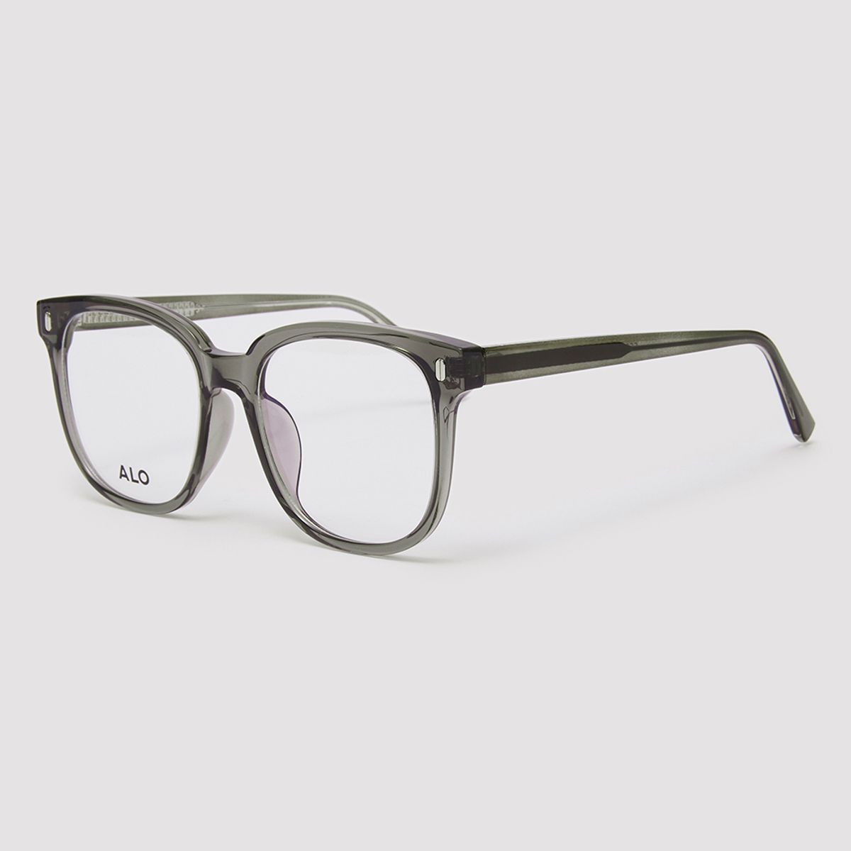 알로아이웨어(ALO EYEWEAR) [Essential] AL5508 1010G 투빅 오버스퀘어 그레이 안경테 블루라이트 차단 렌즈 선택